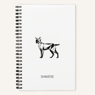 Carnet à couverture rigide géométrique minimaliste