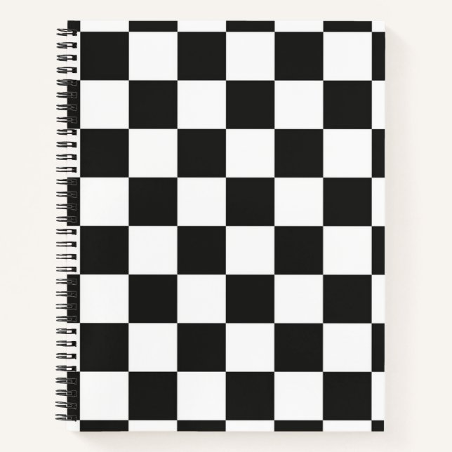 Carnet à damiers motif (Devant)