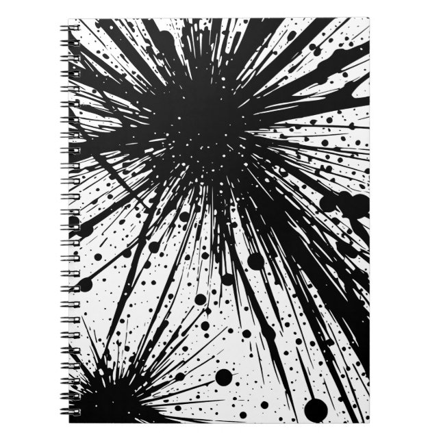 Carnet à éclaboussure d'encre explosive (Devant)