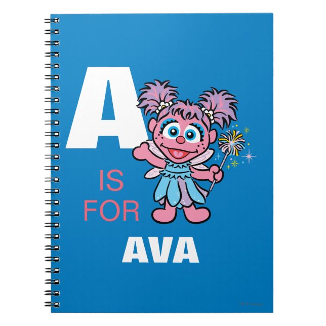 Carnet A est pour Abby Cadabby | Ajoutez votre nom (Devant)