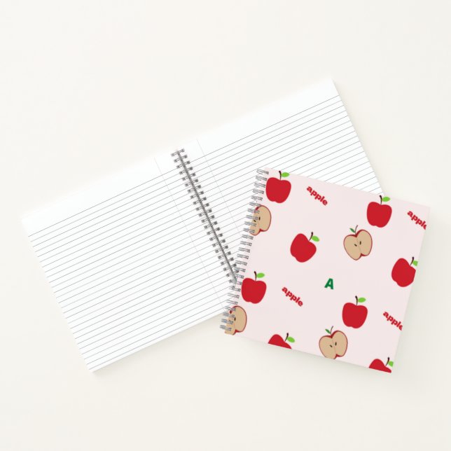 Carnet A est pour la pomme rose (Intérieur)