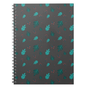 Carnet À feuillage persistant Tree Feuilles et Red Holly 