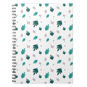 Carnet À feuillage persistant Tree Feuilles & Red Holly B