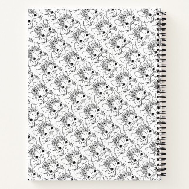 Carnet à fil spiral de 8,5 x 11 po (Dos)
