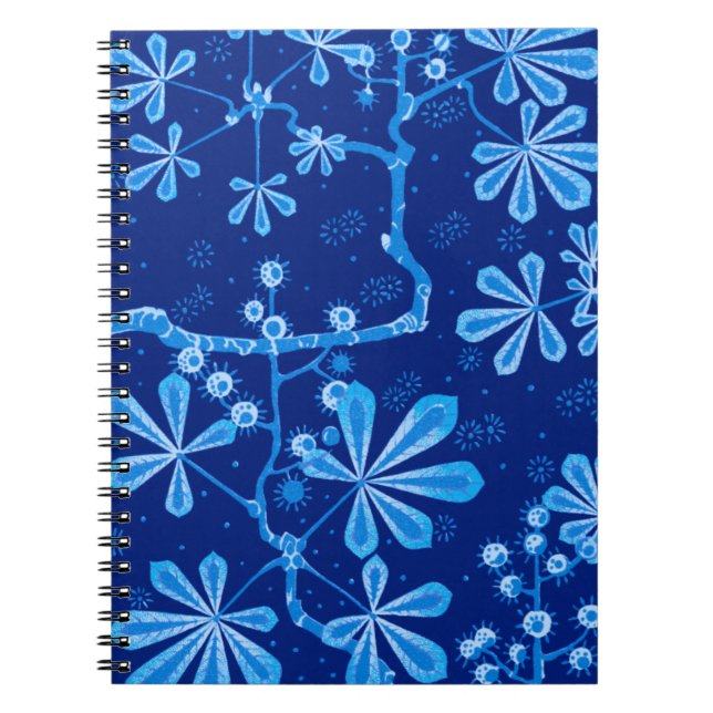 Carnet à fleurs Azure Frost (Devant)