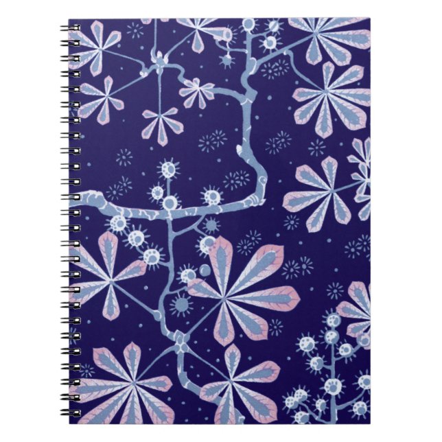 Carnet à fleurs Damask Frost (Devant)