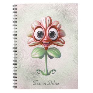 Carnet à fleurs rouges