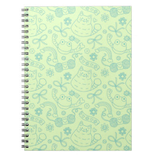 Carnet "A Friend for Everyone" Pattern Notebook Green