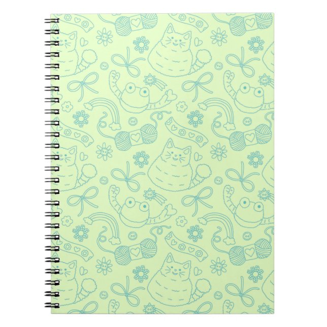 Carnet "A Friend for Everyone" Pattern Notebook Green (Devant)