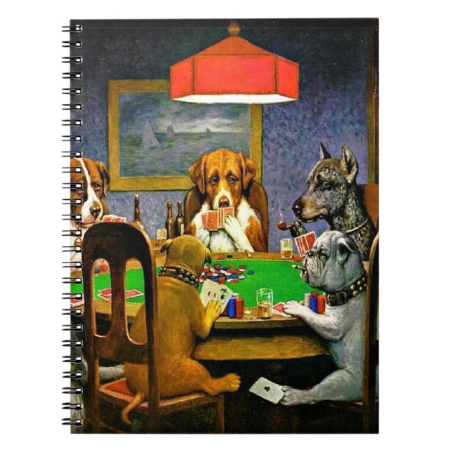 Carnet A Friend in Need, Dogs Playing Poker, (Devant)