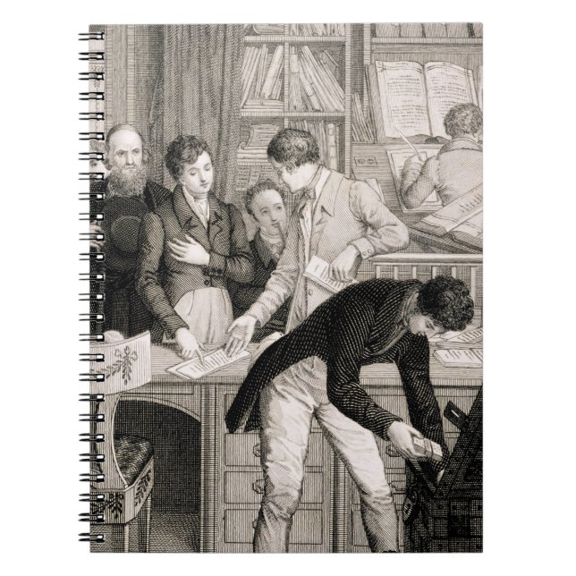 Carnet À la banque, c.1800 (gravure) (Devant)
