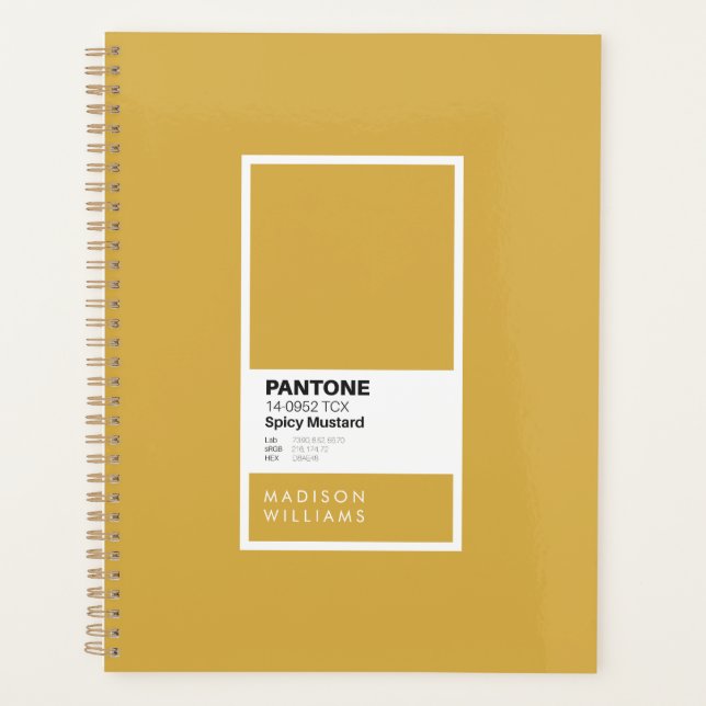 Carnet à la moutarde épicé sur mesure | Personnali (Devant)