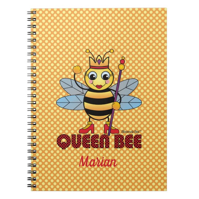 Carnet à la spirale de la reine Bee (Devant)