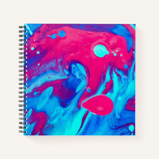 Carnet À l'intérieur d'une lampe de lave (Devant)