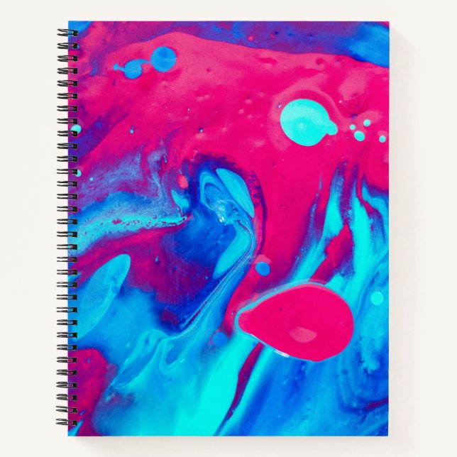 Carnet À l'intérieur d'une lampe de lave (Devant)