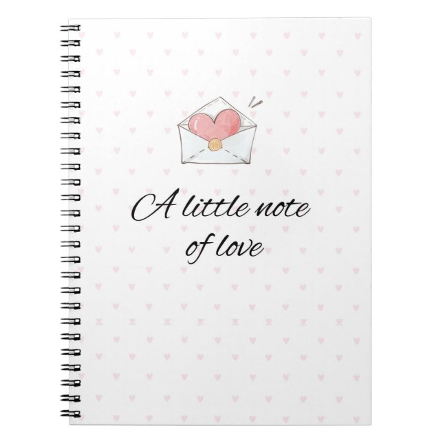 Carnet A Little Note of Love Notebook (Devant)