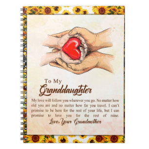 Carnet À Mon Cadeau De Fleur De Soleil Grandma