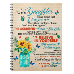 Carnet À Mon Cadeau Fille, Amant Papillon, Cadeau Tourne