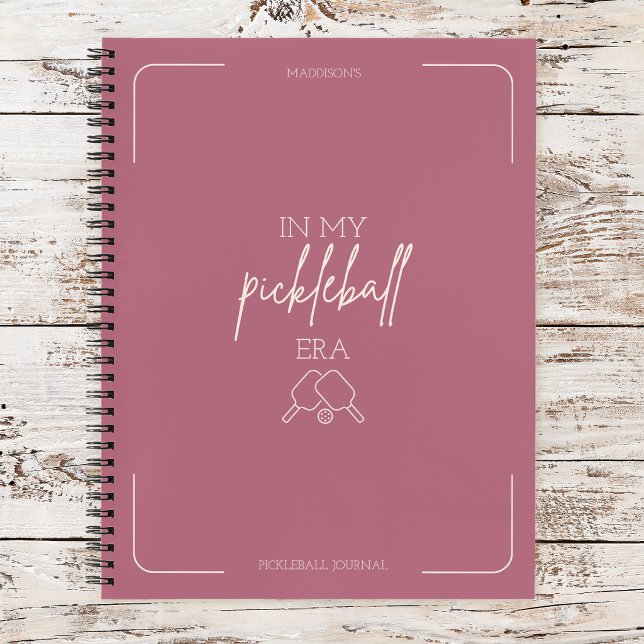 Carnet À mon ère de pickleball Raquette de pickle design  (Créateur téléchargé)