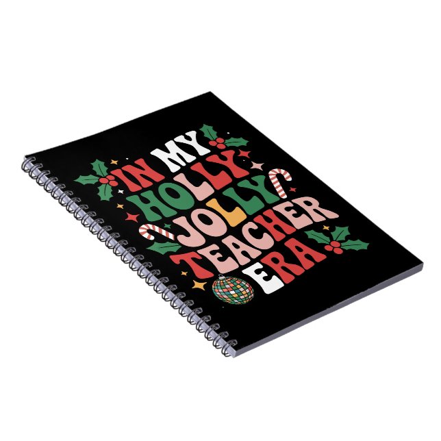 Carnet À mon ère de professeur de Noël holly joyeux Prof  (Côté Droit)