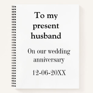Carnet À mon mari mariage anniversaire ajouter nom date m
