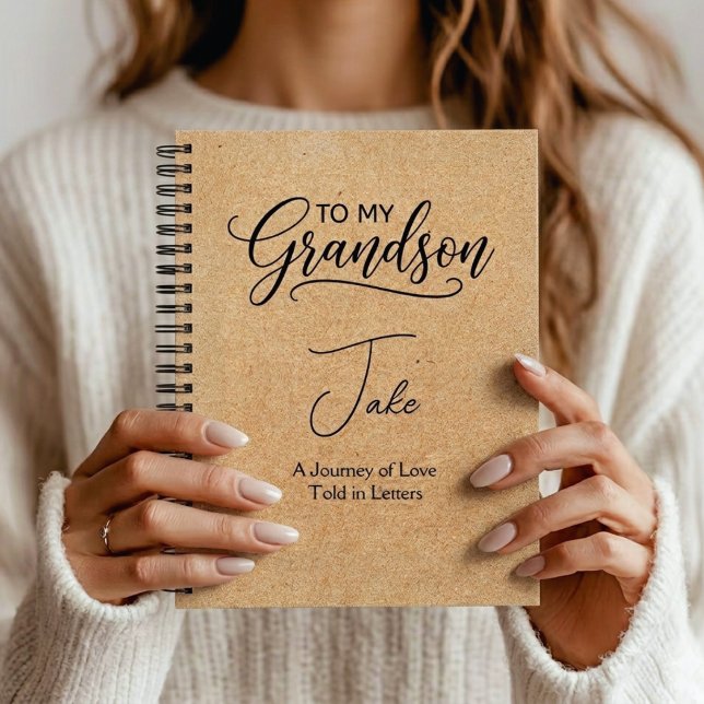 Carnet "À mon petit-fils" Personnalisé (Créateur téléchargé)
