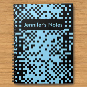 Carnet à motif d'effet de pixel abstrait