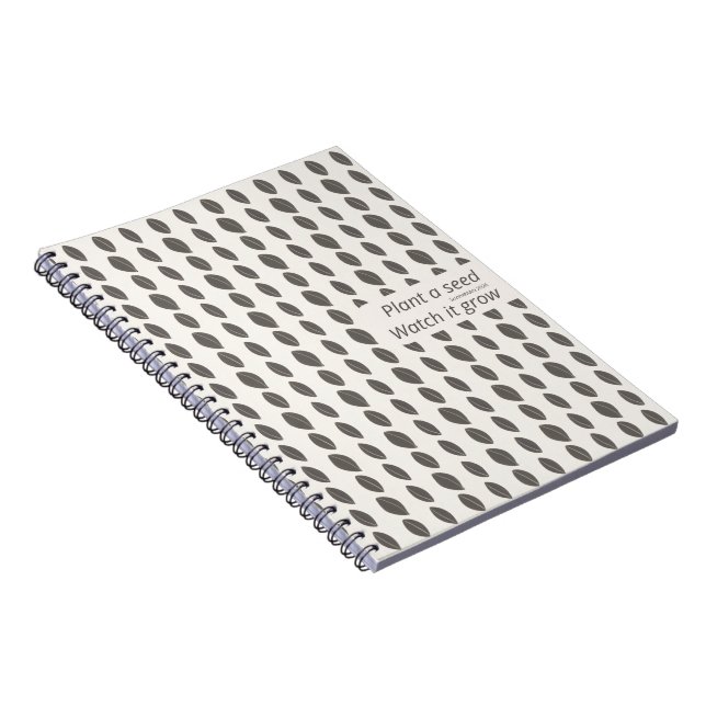 Carnet à motif minimal de points – Plantez une gra (Côté Droit)