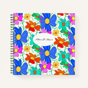 Carnet à motifs floraux
