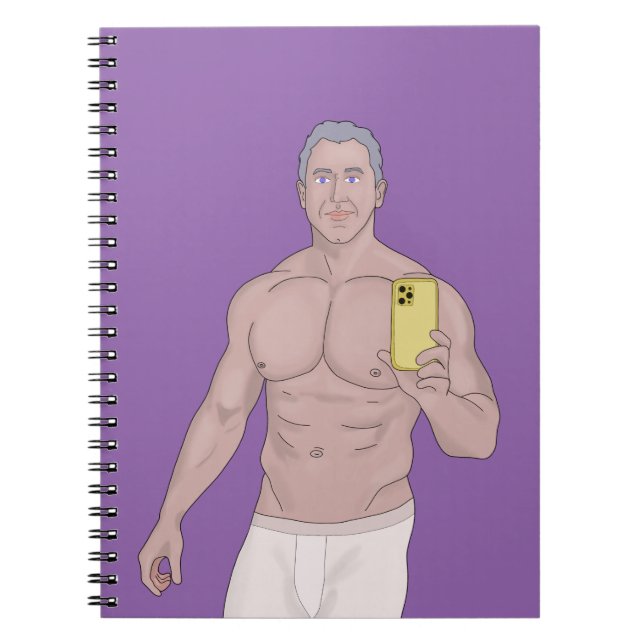 Carnet A muscular gray-haired (Devant)