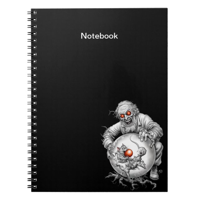 Carnet A notebook for Halloween. A great gift. (Devant)
