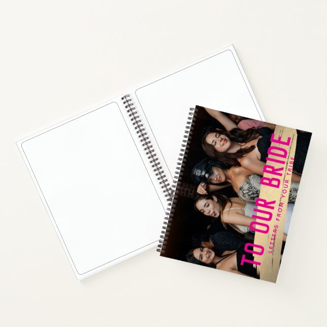 Carnet À notre mariée, lettres de votre tribu (Intérieur)