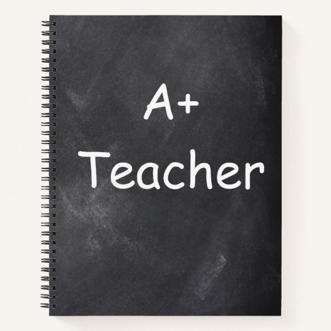 Carnet A plus Teacher Chalkboard Design Venin Idea (Devant)