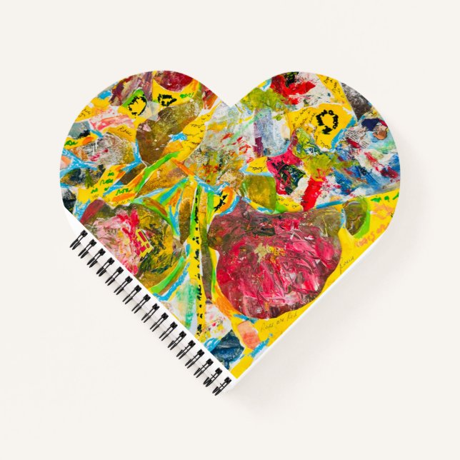 Carnet A Rose By Any Other Name heart-shaped notebook (Devant)