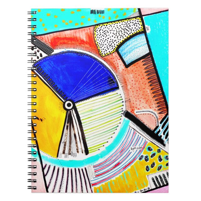 Carnet à roues Abstrait (Devant)