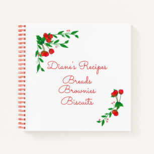 Carnet à spirale aux cerises douces