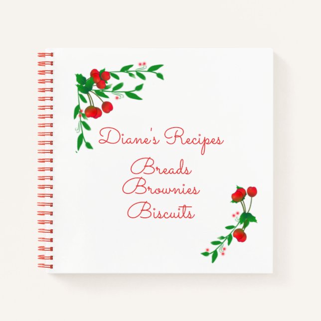 Carnet à spirale aux cerises douces (Devant)