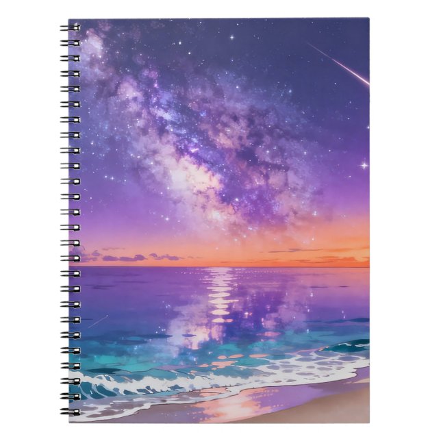 Carnet à spirale de l'océan céleste (Devant)