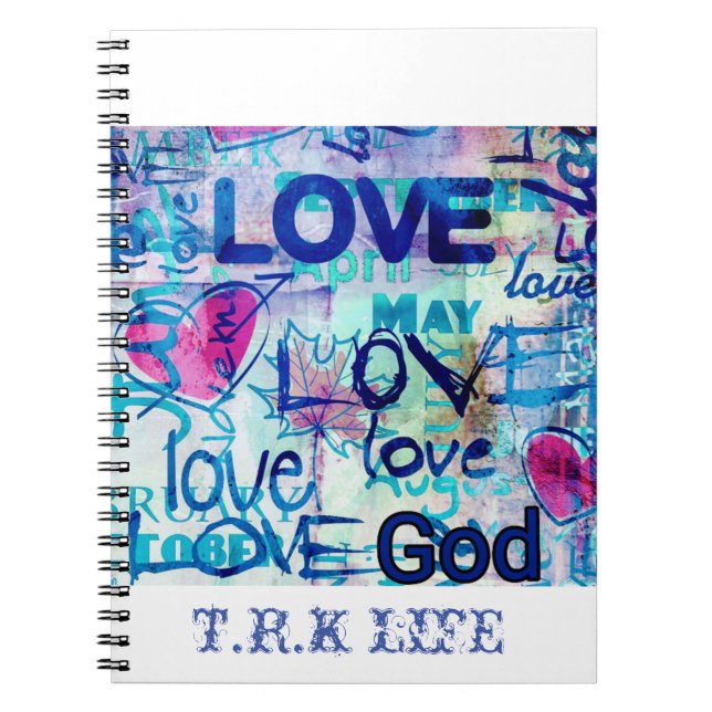 CARNET À SPIRALE DIEU EST AMOUR (NEUF) (Devant)