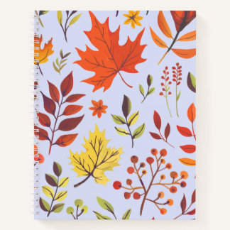Carnet à spirale florale d'aquarelle