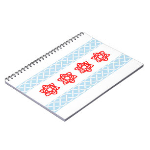 Carnet à spirale irlandais de drapeau de Chicago