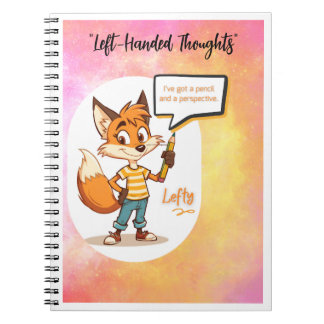 📓🦊 Carnet à spirale Lefty™ - Pensées gauchères
