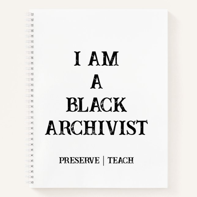 Carnet à spirale Notes de terrain d'archiviste (Devant)