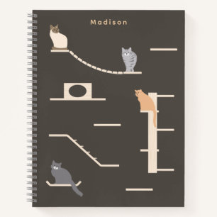 Carnet à spirale personnalisé Meubles pour chats s