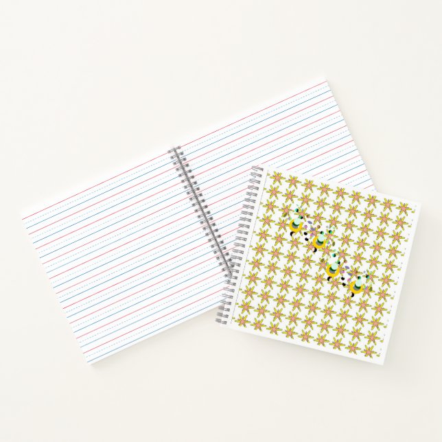Carnet à spirales. Écriture de lettres alphabétiqu (Intérieur)