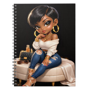 carnet à spirales élégant