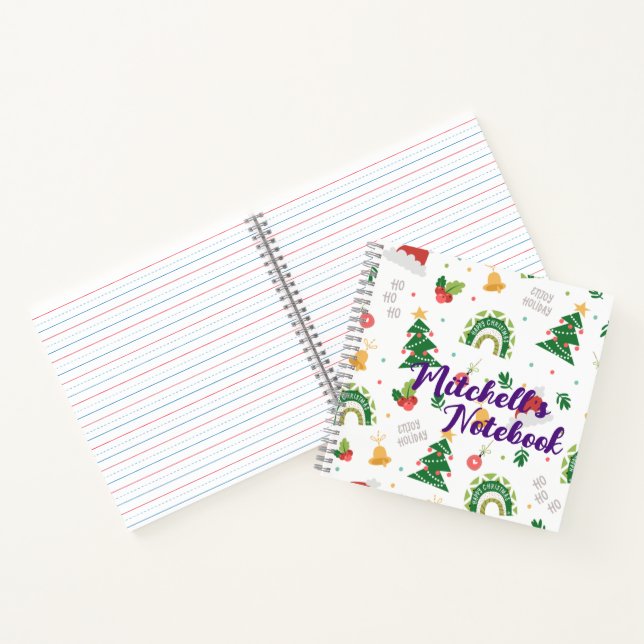 carnet à thème Noël mignon customisé (Intérieur)