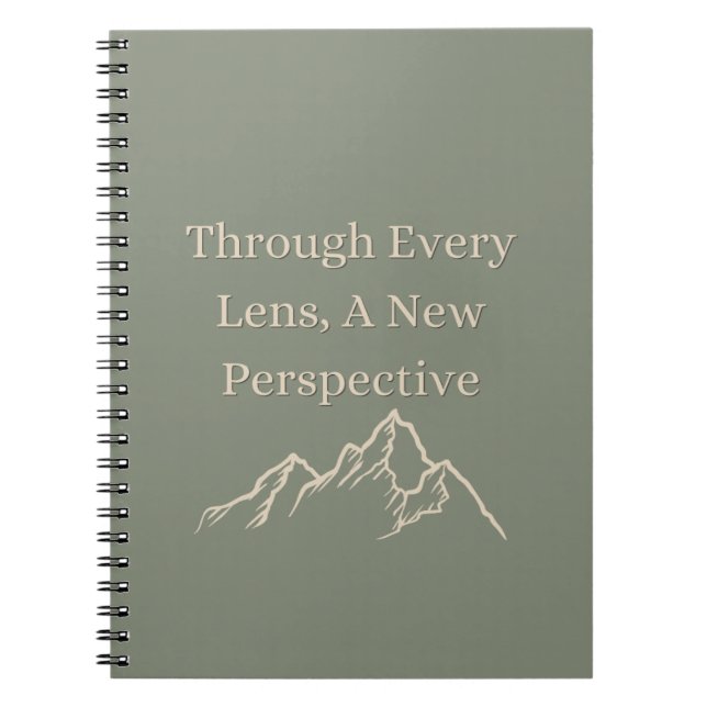 Carnet À travers chaque objectif, une nouvelle perspectiv (Devant)