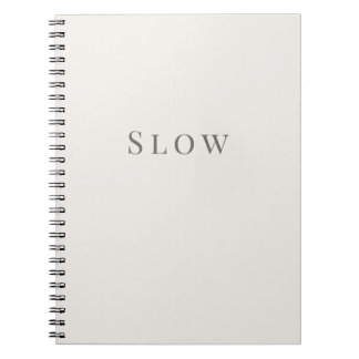 Carnet à Typographie Minimale – Lent