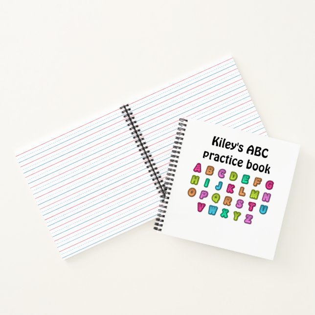 Carnet ABC practice notebook personalized (Intérieur)